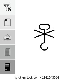 Notice icon. collection of 6 notice filled and outline icons such as paper, no cargo warning, open plate. editable notice icons for web and mobile.