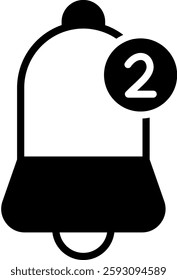 Notice Icon Glyph Vector Illustration