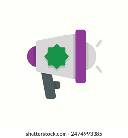 aviso icono, aislado color plano ramadán icono conjunto