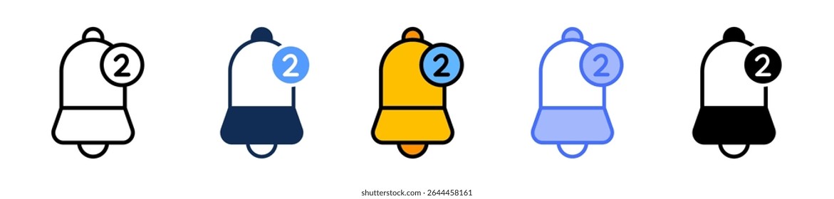 Icono de aviso Ilustración vectorial múltiple