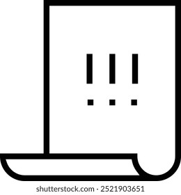 notice icon. Thin linear style design isolated on white background