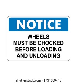 NOTICE INDUSTRIAL Sign vector ready to print