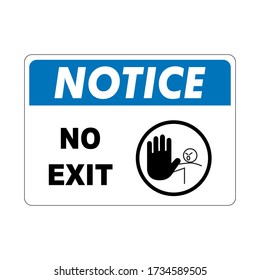 NOTICE INDUSTRIAL Sign vector ready to print