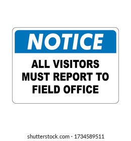 NOTICE INDUSTRIAL Sign vector ready to print