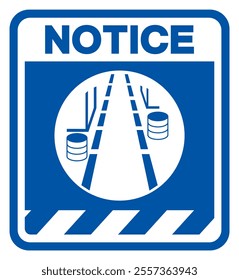 Notice Keep Area Clear Symbol Sign ,Vector Illustration, Isolate On White Background Label.EPS10