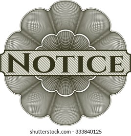 Notice linear rosette