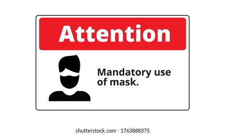 Notice of mandatory use of mascara.
