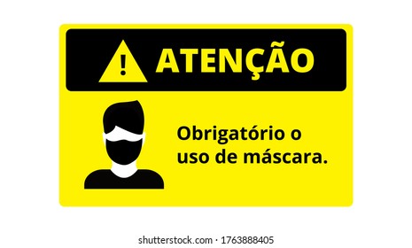 Notice of mandatory use of mascara.