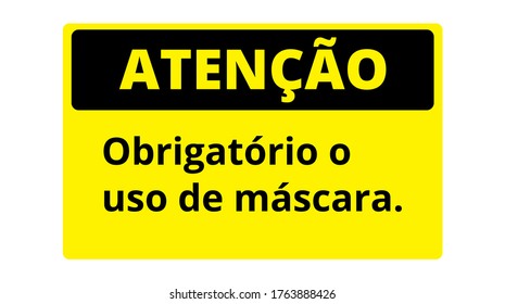 Notice of mandatory use of mascara.