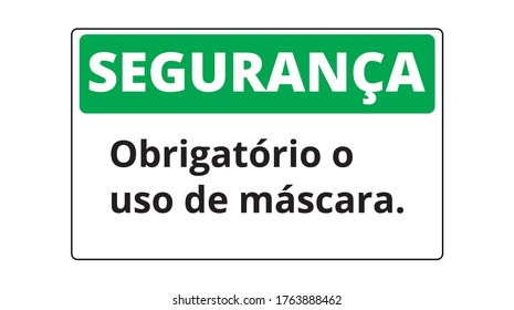 Notice of mandatory use of mascara.