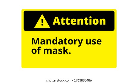 Notice of mandatory use of mascara.
