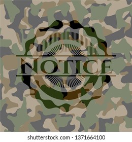 Notice on camo texture