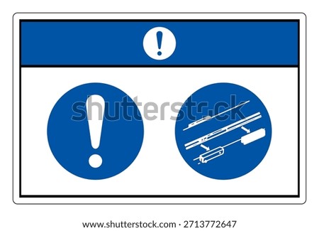 Notice Remove Shipping Blocks Symbol Sign, Vector Illustration, Isolated On White Background Label. EPS10