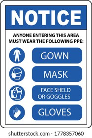 Aviso de vector de signo PPE requerido