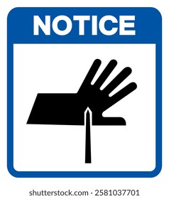 Notice Sharp Points Symbol Sign, Vector Illustration, Isolate On White Background Label.EPS10