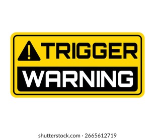 Aviso Signo Tablero Trigger Advertencia Vector Diseño ilustración