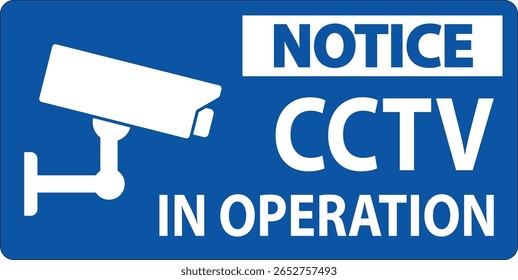 Sinal de aviso indicando vigilância CCTV em operação para fins de segurança