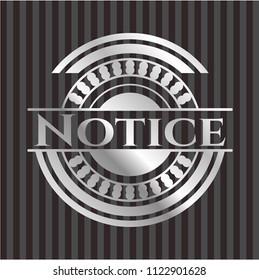 Notice silver badge