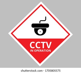 Notice This Area Is Under 24 Hour Video Surveillance Symbol Sign, Vector Illustration, Isolate On White Background Label, CCTV Camera. Black Video surveillance sign.vector isolated