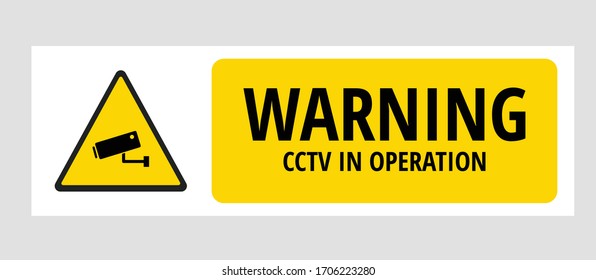 Notice This Area Is Under 24 Hour Video Surveillance Symbol Sign, Vector Illustration, Isolate On White Background Label, CCTV Camera. Black Video surveillance sign. Vector isolated