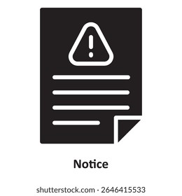 Ícone de vetor de aviso que pode facilmente modificar ou editar
