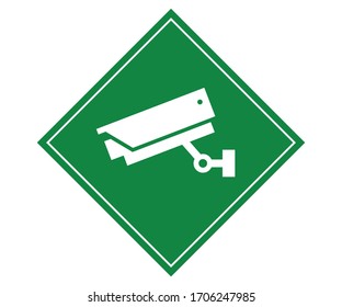 Notice and warning This Area Is Under 24 Hour Video Surveillance Symbol Sign, Vector Illustration, Isolate On White Background Label, CCTV Camera. Black Video surveillance sign. Vector isolated