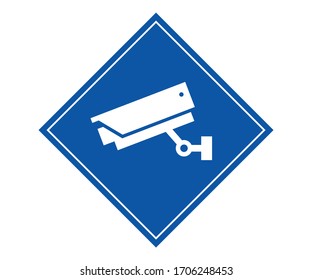 Notice and warning This Area Is Under 24 Hour Video Surveillance Symbol Sign, Vector Illustration, Isolate On White Background Label, CCTV Camera. Black Video surveillance sign. Vector isolated