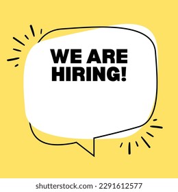 Notice we are hiring staff with eye-catching background