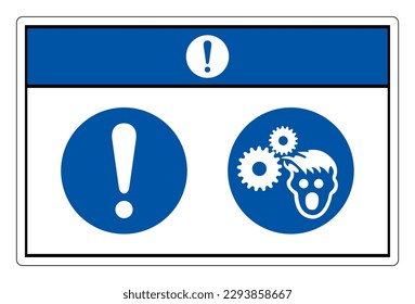 Notice Wear Hairnet Symbol Sign, Vector Illustration, Isolate On White Background Label .EPS10