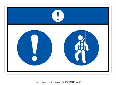 Observe El Signo De Símbolo Del Mazo De Seguridad Del Desgaste, Ilustración Del Vector, Aislado En La Etiqueta De Fondo Blanco. EPS10