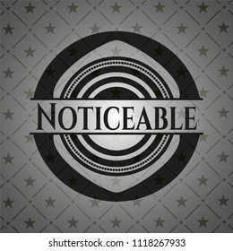 Noticeable black badge