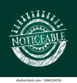 Noticeable with chalkboard texture. Vector Illustration. Detailed.
