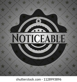 Noticeable realistic black emblem