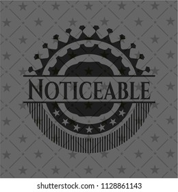 Noticeable retro style black emblem
