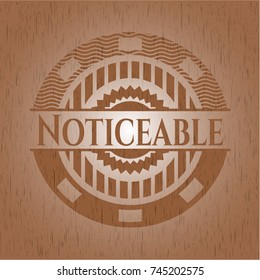 Noticeable wooden emblem. Vintage.