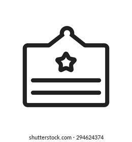 Noticeboard, hoarding, board, noticeicon vector image. Can also be used for Education, Academics and Science. Suitable for use on web apps, mobile apps, and print media.