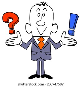 Noticed a businessman question