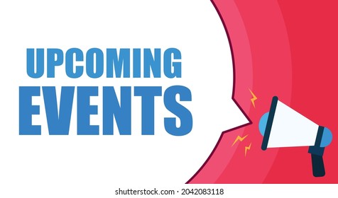 Noticement Banner Upcoming Event Vector Illustration Stock Vector ...