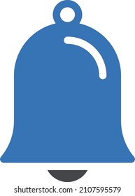 timbre de notificación Icono aislado en fondo blanco. Ilustración vectorial. Eps10. Icono de vector para el diseño y aplicación de sitios web