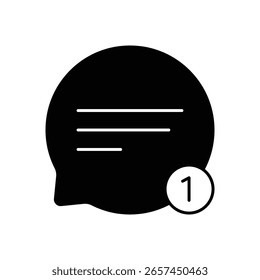 Symbol "Erinnerungsnachricht-Füllung für Benachrichtigungsbenachrichtigung"