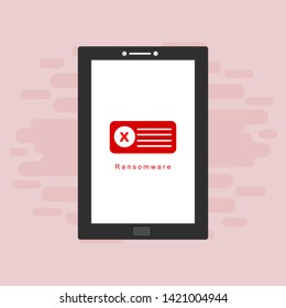 notification alert on mobile phone vector template