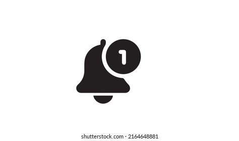 Benachrichtigungsalarm, Vektorsymbol-Design auf weißem Hintergrund