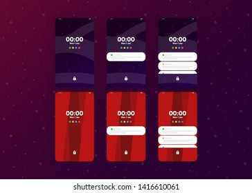 Notification Alerts on Smartphone Home Screen Phone User Interface User Experience UI Template Vector Illustration