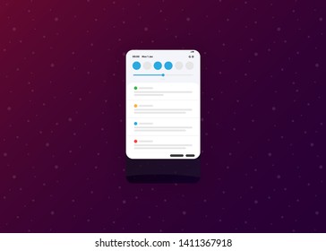 Notification Alerts Pop Up Panels Smartphone Phone User Interface User Experience UI Template Vector Illustration