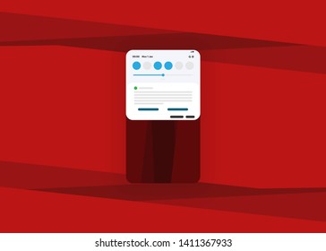 Notification Alerts Pop Up Panels Smartphone Phone User Interface User Experience UI Template Vector Illustration