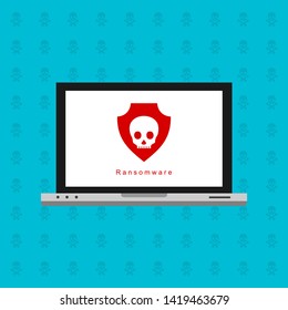 notification alret on computer design vector template 