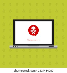 notification alret on computer design vector template 