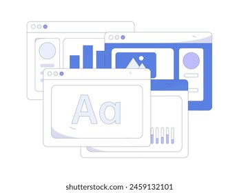 Notification announcement vector creative flat hand drawn illustration
