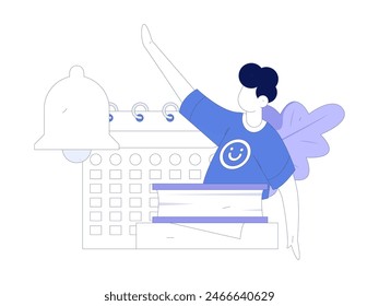 Notification announcement vector creative flat hand drawn illustration
