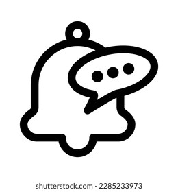 Icono de alerta de campana de notificaciones Diseño de iconos de relleno en blanco y negro para aplicaciones móviles, elementos Web y de diseño, Ilustración de vectores de iconos recordatorios
